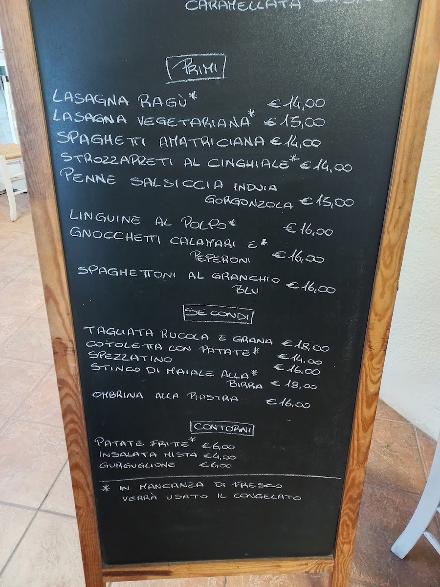 Trattoria La Curva Menu - Image 1